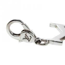 Louis Vuitton LV Initial 18k White Gold Charm
