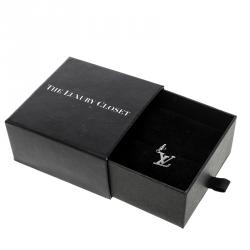 Louis Vuitton LV Initial 18k White Gold Charm
