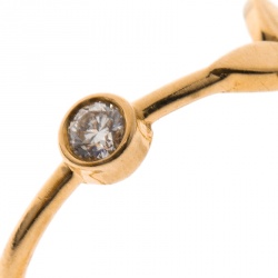 Louis Vuitton Monogram Idylle Blossom 18k Yellow Gold Stack Ring Set Size 51