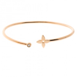 Louis Vuitton Idylle Blossom Twist Bracelet, Pink Gold and Diamonds. Size M
