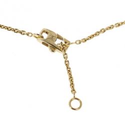 Louis Vuitton Monogram Idylle Pendant Necklace 18K Yellow Gold and Diamond