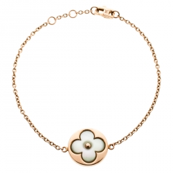 Louis Vuitton Rose Gold and Mother of Pearl Color Blossom Sun Bracelet —  Antique Jewelry NYC