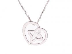 Louis Vuitton Coeur Diamond & 18K White Gold Chain Necklace