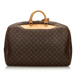 Pre Owned Louis Vuitton Monogram Canvas Alize 24 Heures Soft Suitcase
