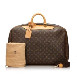 Pre Owned Louis Vuitton Monogram Canvas Alize 24 Heures Soft Suitcase