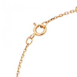 Pre Owned Louis Vuitton Color Blossom BB Sun Malachite Diamond 18K Rose Gold Bracelet