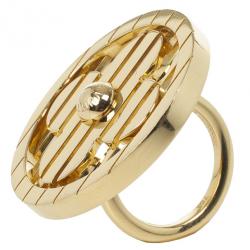 Louis Vuitton Fleur Yellow Gold Ring Size 53