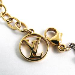 Louis Vuiiton Two Tone Gold Plated Logo Mania Bracelet