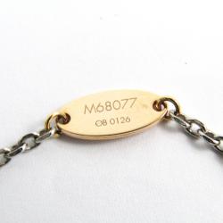 Louis Vuiiton Two Tone Gold Plated Logo Mania Bracelet