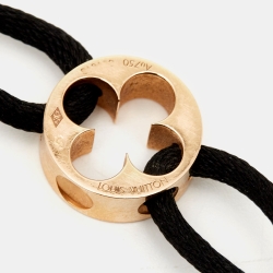 Louis Vuitton Empreinte 18k Rose Gold Cord Bracelet