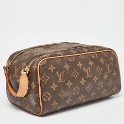 Pre Owned حقيبة مستحضرات تجميل لوي فيتون كينغ سيز كانفاس مونوغرامي