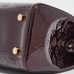 Pre Owned Louis Vuitton Amarante Monogram Vernis Brea GM Bag