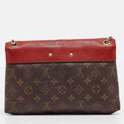 Pre Owned Louis Vuitton Cherry Monogram Canvas Pallas Chain Bag