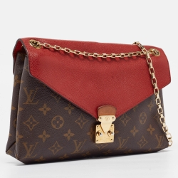 Pre Owned Louis Vuitton Cherry Monogram Canvas Pallas Chain Bag