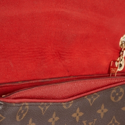 Pre Owned Louis Vuitton Cherry Monogram Canvas Pallas Chain Bag