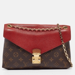 Pre Owned Louis Vuitton Cherry Monogram Canvas Pallas Chain Bag