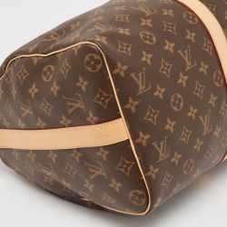 مملوكة مسبقًا Louis Vuitton Monogram Canvas Keepall Bandouliere 45 Bag
