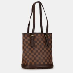 Pre Owned Louis Vuitton Brown Canvas Marais Bag