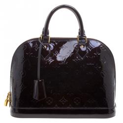 مملوكة مسبقًا Louis Vuitton Amarante Monogram Vernis Leather Alma PM Bag