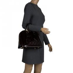 مملوكة مسبقًا Louis Vuitton Amarante Monogram Vernis Leather Alma PM Bag