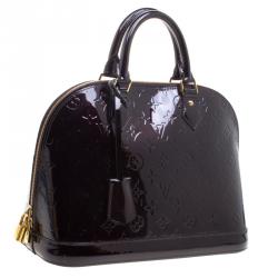 مملوكة مسبقًا Louis Vuitton Amarante Monogram Vernis Leather Alma PM Bag