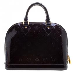 مملوكة مسبقًا Louis Vuitton Amarante Monogram Vernis Leather Alma PM Bag