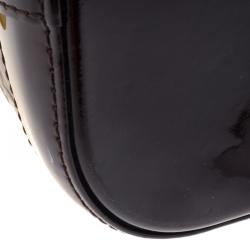 مملوكة مسبقًا Louis Vuitton Amarante Monogram Vernis Leather Alma PM Bag