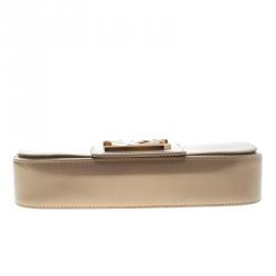 Pre Owned Louis Vuitton Beige Poudre Vernis Sobe Clutch