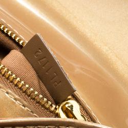 Pre Owned Louis Vuitton Beige Poudre Vernis Sobe Clutch