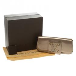 Pre Owned Louis Vuitton Beige Poudre Vernis Sobe Clutch