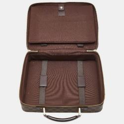 Pre Owned Louis Vuitton Brown Damier Ebene Canvas Porte-Ordinateur Sabana Briefcase Bag