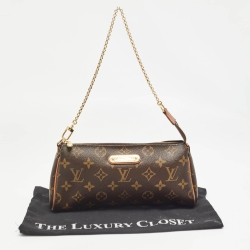 Pre Owned Louis Vuitton Monogram Canvas Eva Pochette Bag