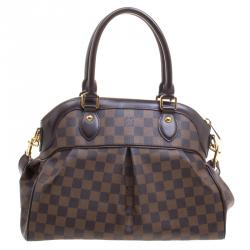 Pre Owned Louis Vuitton Damier Ebene Canvas Trevi PM Bag