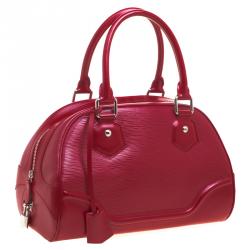 Pre Owned Louis Vuitton Red Epi Leather Montaigne PM Bag