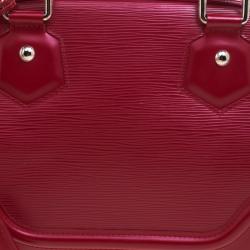 Pre Owned Louis Vuitton Red Epi Leather Montaigne PM Bag