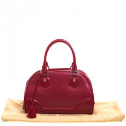 Pre Owned Louis Vuitton Red Epi Leather Montaigne PM Bag