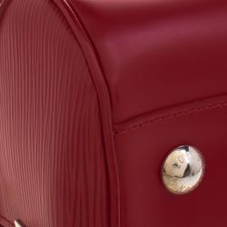 Pre Owned Louis Vuitton Red Epi Leather Montaigne PM Bag