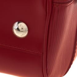 Pre Owned Louis Vuitton Red Epi Leather Montaigne PM Bag