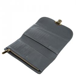 Louis Vuitton Dark Grey Monogram Mahina Leather Amelia Wallet