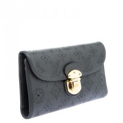 Louis Vuitton Dark Grey Monogram Mahina Leather Amelia Wallet
