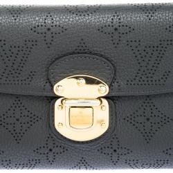 Louis Vuitton Dark Grey Monogram Mahina Leather Amelia Wallet