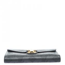 Louis Vuitton Dark Grey Monogram Mahina Leather Amelia Wallet