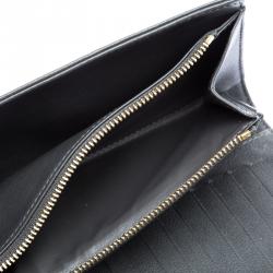 Louis Vuitton Dark Grey Monogram Mahina Leather Amelia Wallet