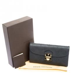 Louis Vuitton Dark Grey Monogram Mahina Leather Amelia Wallet