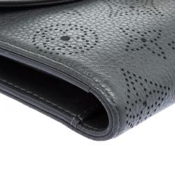 Louis Vuitton Dark Grey Monogram Mahina Leather Amelia Wallet