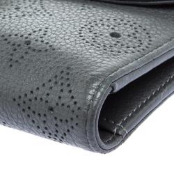 Louis Vuitton Dark Grey Monogram Mahina Leather Amelia Wallet