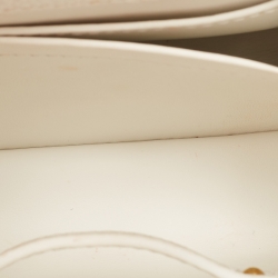 Pre Owned Louis Vuitton White/Beige Taurillon Leather and Python Mini Capucines Bag