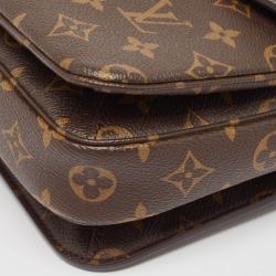 Pre Owned Louis Vuitton Monogram Canvas Pochette Metis Bag