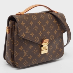 Pre Owned Louis Vuitton Monogram Canvas Pochette Metis Bag