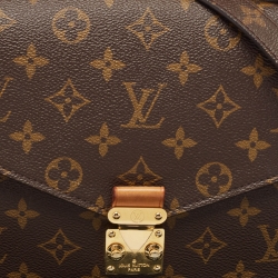 Pre Owned Louis Vuitton Monogram Canvas Pochette Metis Bag
